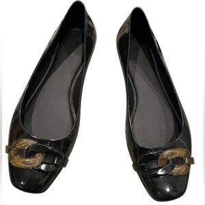 MELISSA Aura Chain Flats in Black | Scented jelly Shoe  Sz: US 9